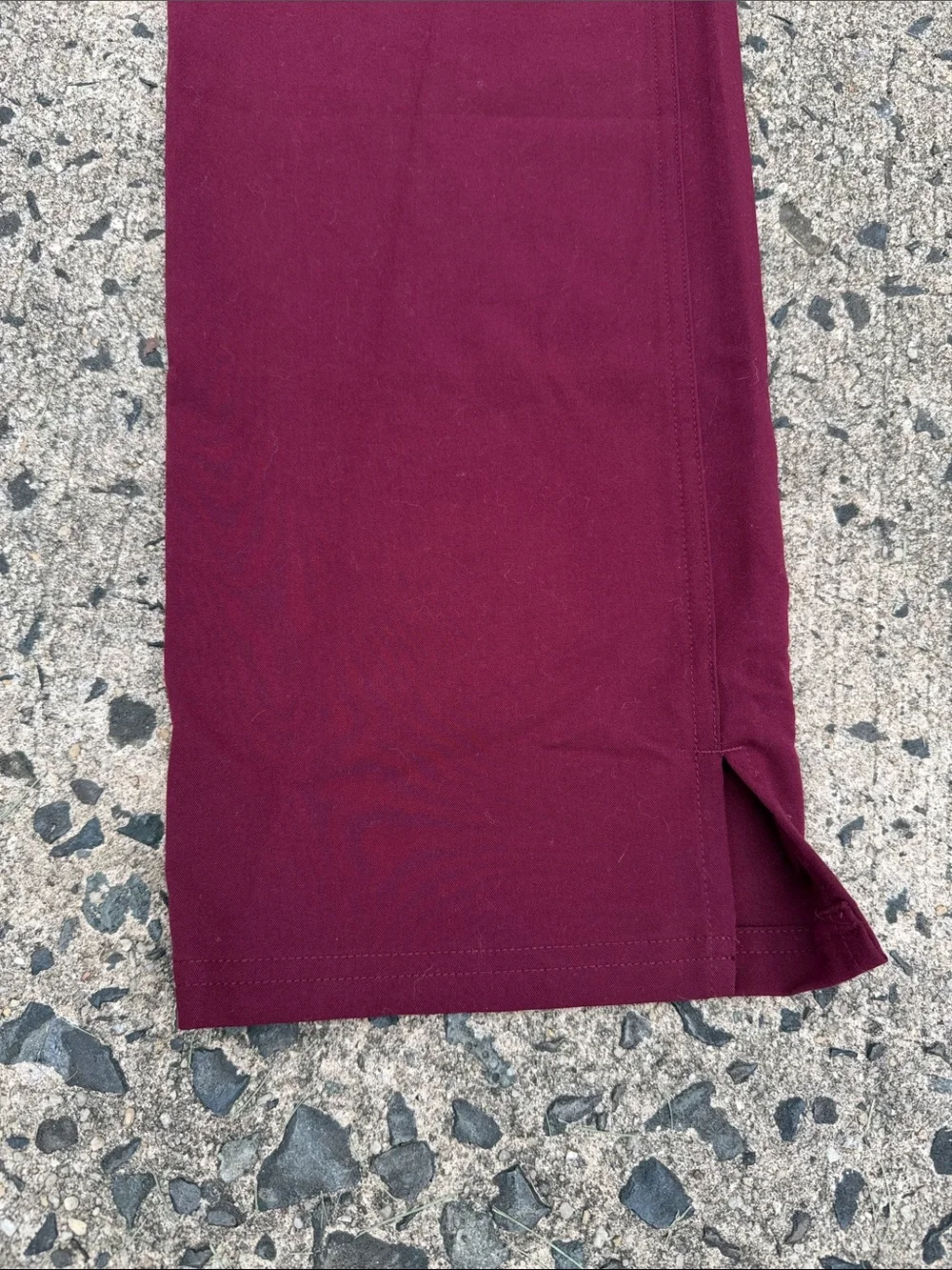 Women’s FIGS scrubs Drawstring Cargo Pants - Burgundy- straight leg